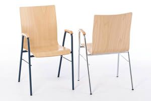 Die Armlehnenstühle Arizona AL mit durchgehender Sitzschale